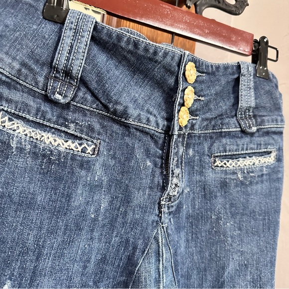 Kut from the Kloth Blue High-Low Denim Skirt - Picture 4 of 11